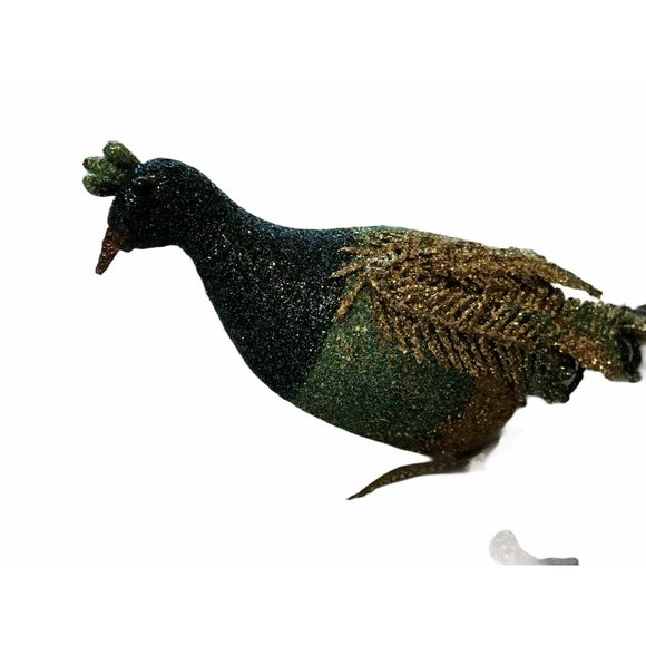 Vintage Holiday Christmas Ornaments Décor Peacocks - Picture 6 of 8
